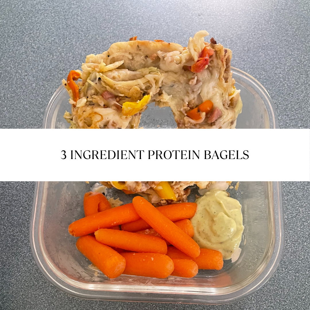 3 Ingredient High Protein Bagels