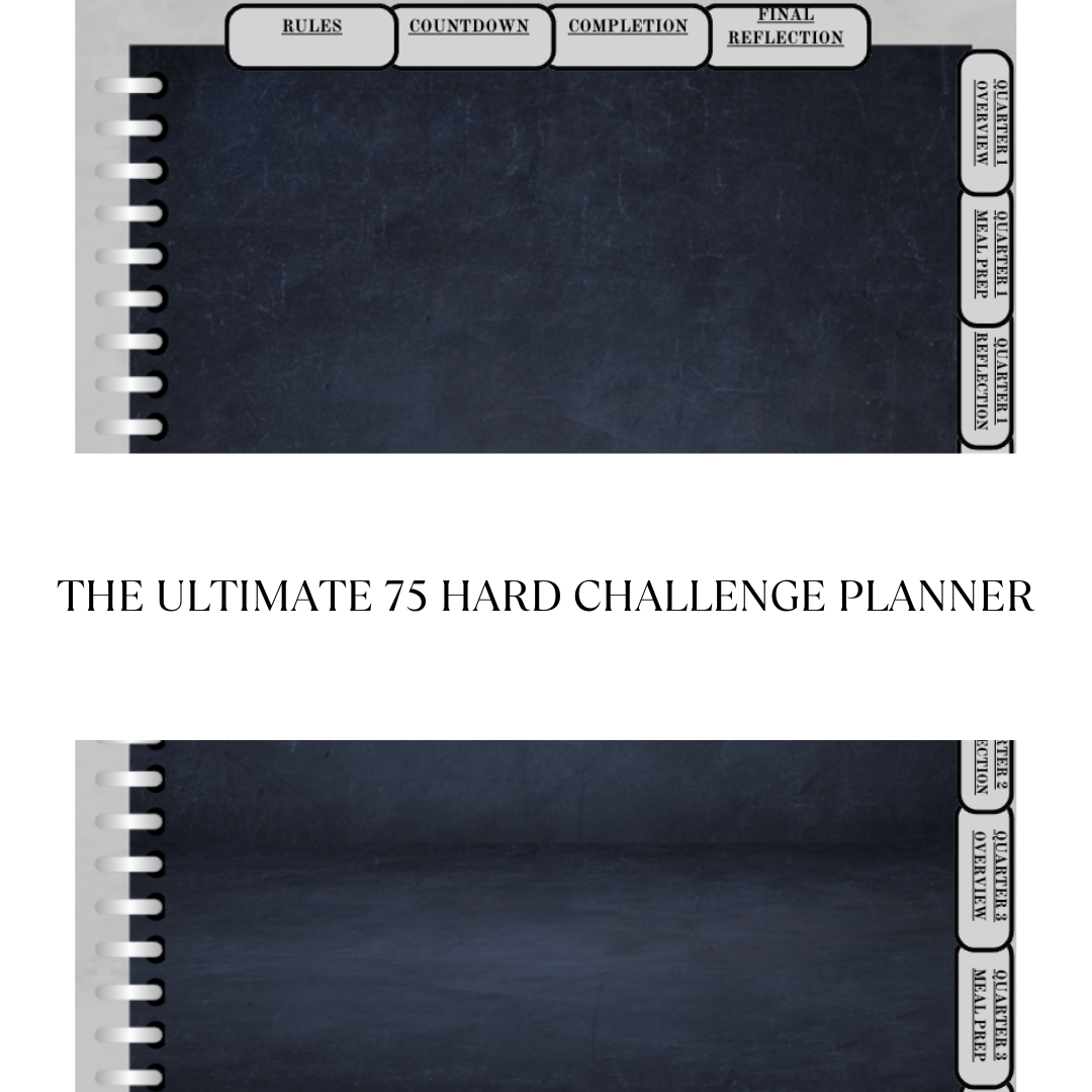 The Ultimate 75 Hard Planner: How to Stay Accountable 